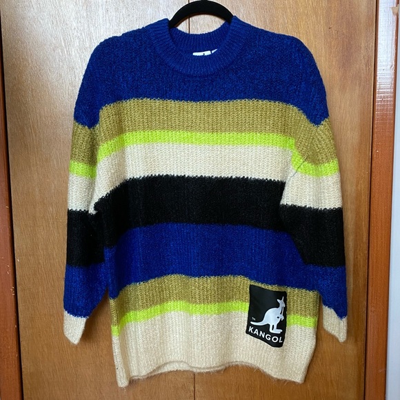 H&M x Kangol Striped Sweater - Picture 1 of 4